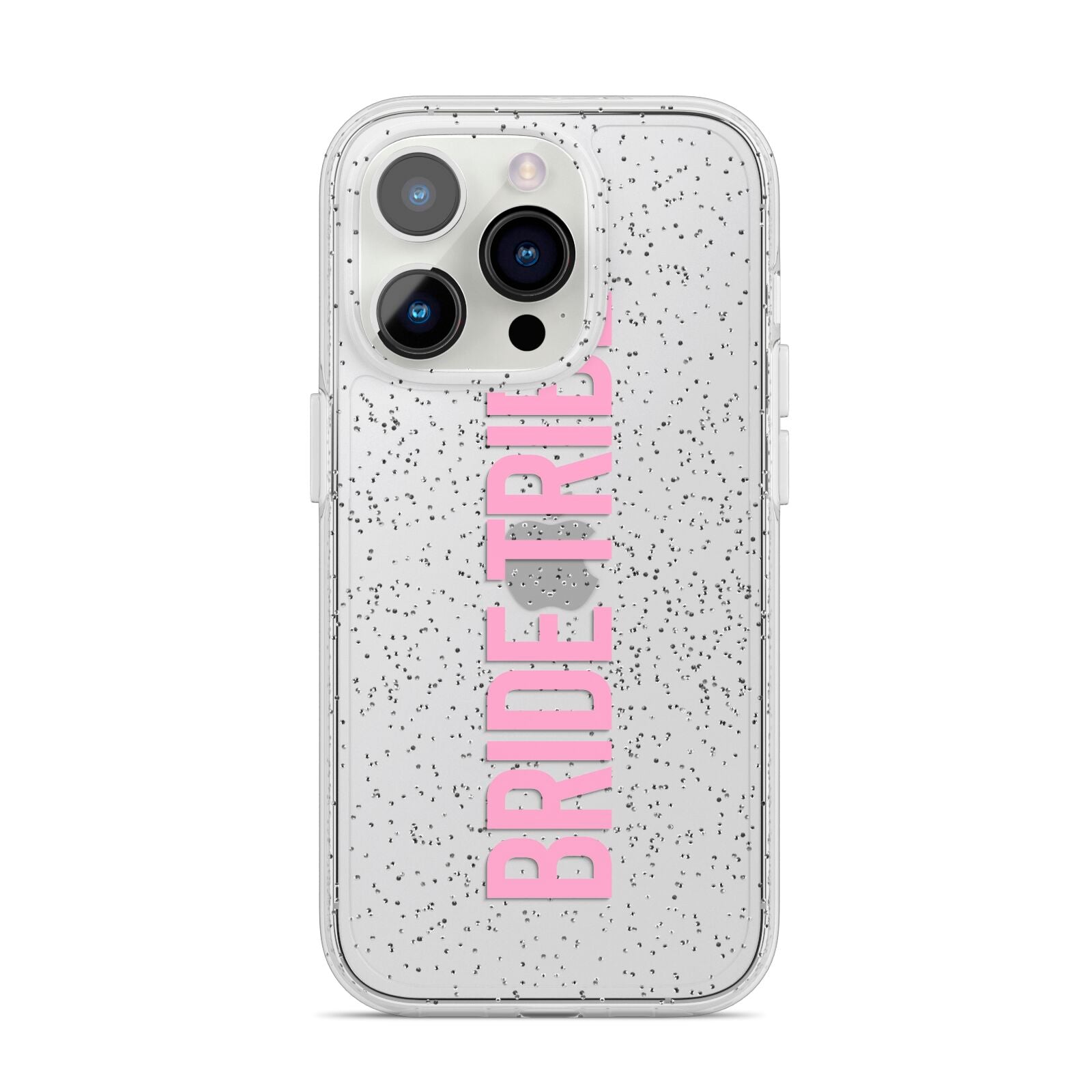 Bride Tribe iPhone 14 Pro Glitter Tough Case Silver
