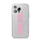 Bride Tribe iPhone 14 Pro Max Glitter Tough Case Silver