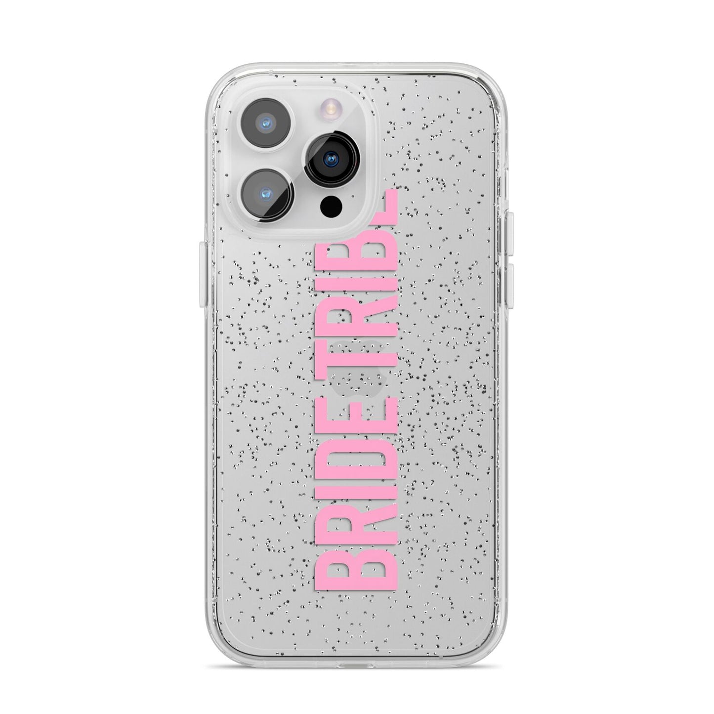 Bride Tribe iPhone 14 Pro Max Glitter Tough Case Silver