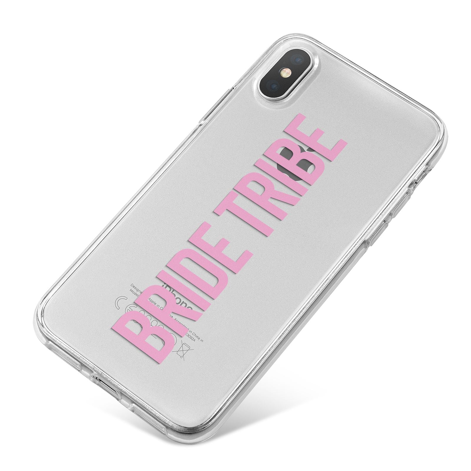Bride Tribe iPhone X Bumper Case on Silver iPhone