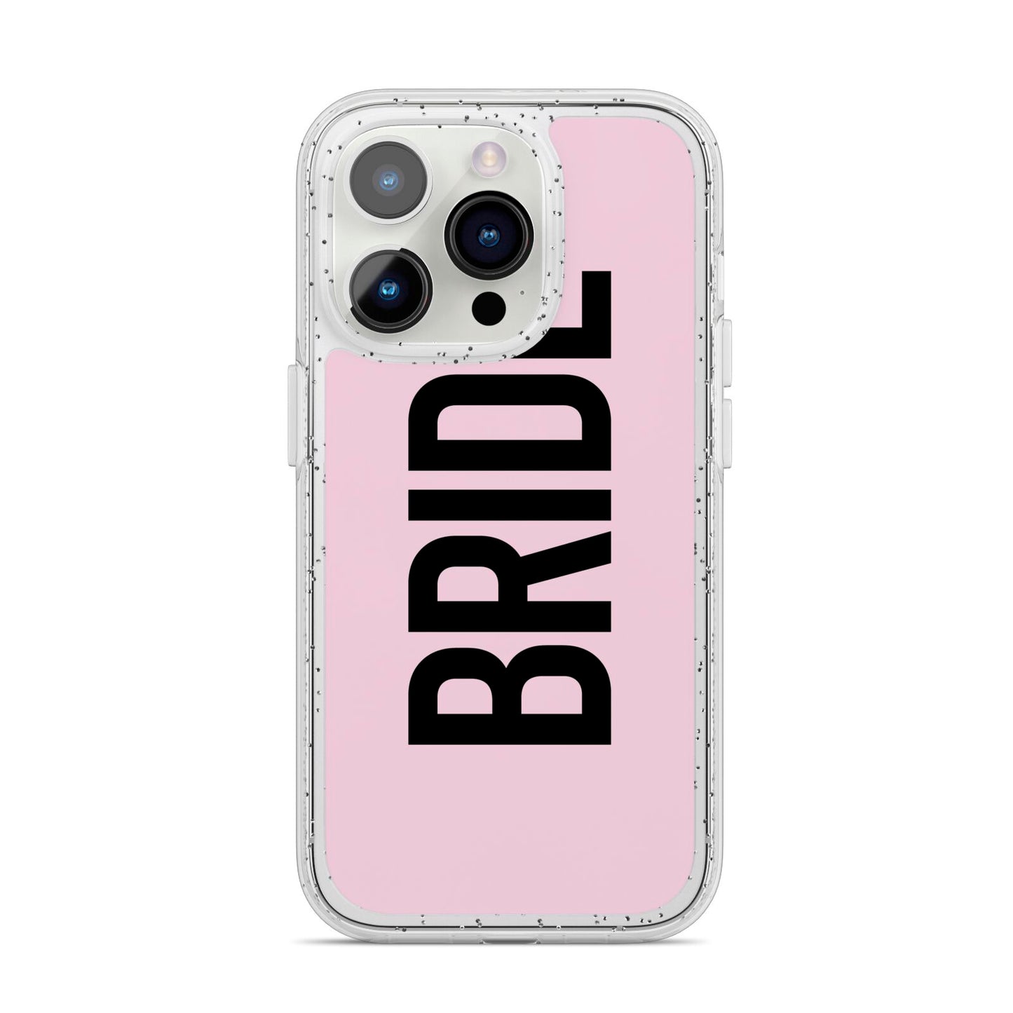 Bride iPhone 14 Pro Glitter Tough Case Silver