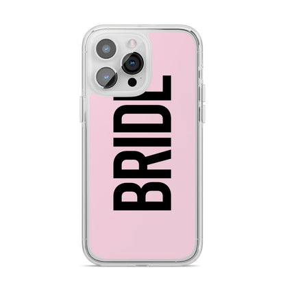 Bride iPhone 14 Pro Max Clear Tough Case Silver