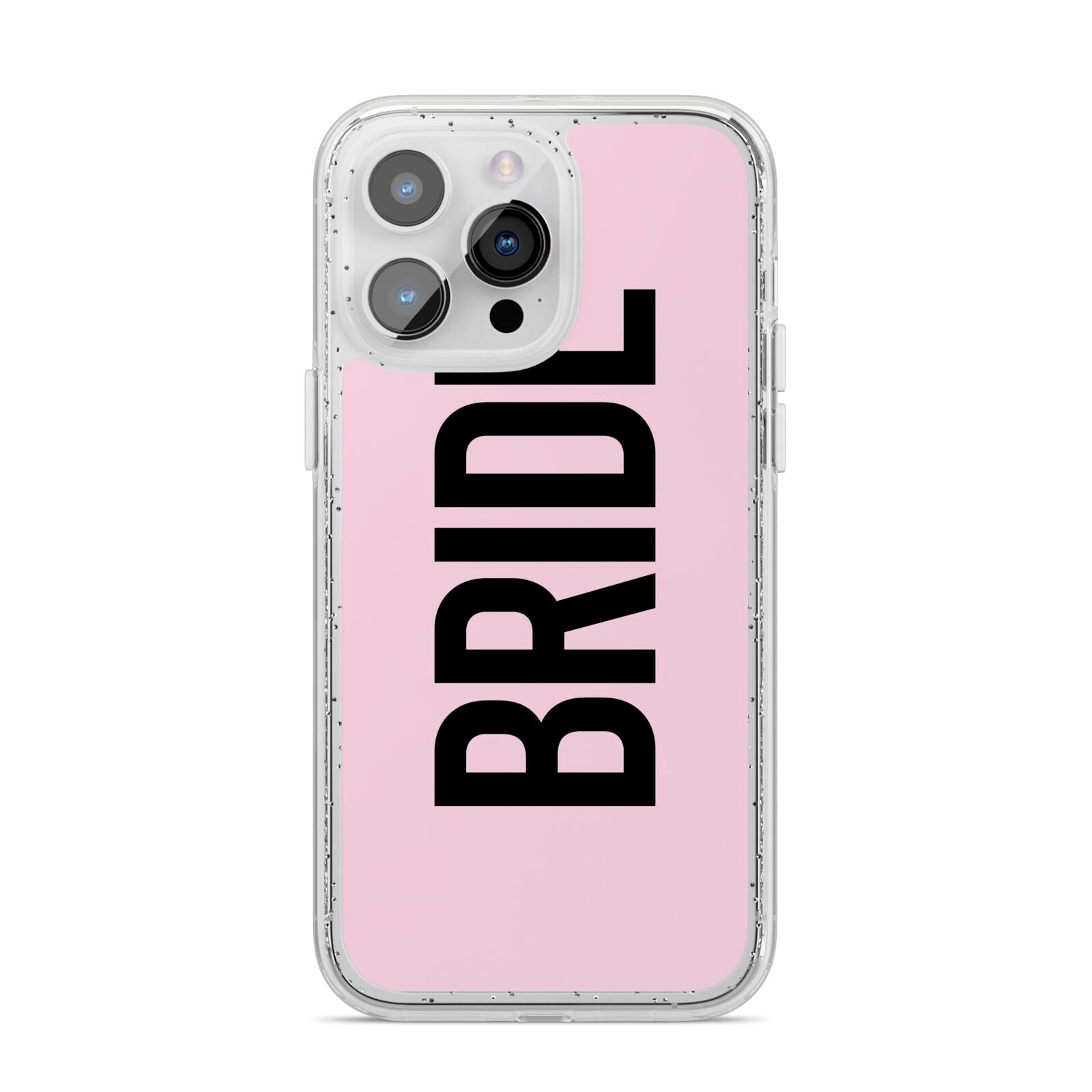 Bride iPhone 14 Pro Max Glitter Tough Case Silver