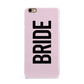 Bride iPhone 6 Plus 3D Snap Case on Gold Phone