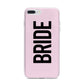 Bride iPhone 7 Plus Bumper Case on Silver iPhone
