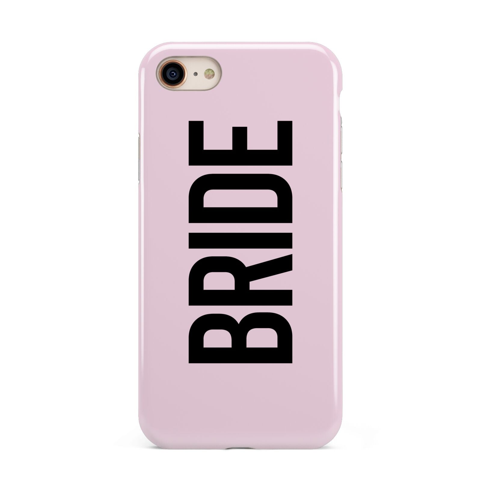 Bride iPhone 8 3D Tough Case on Gold Phone