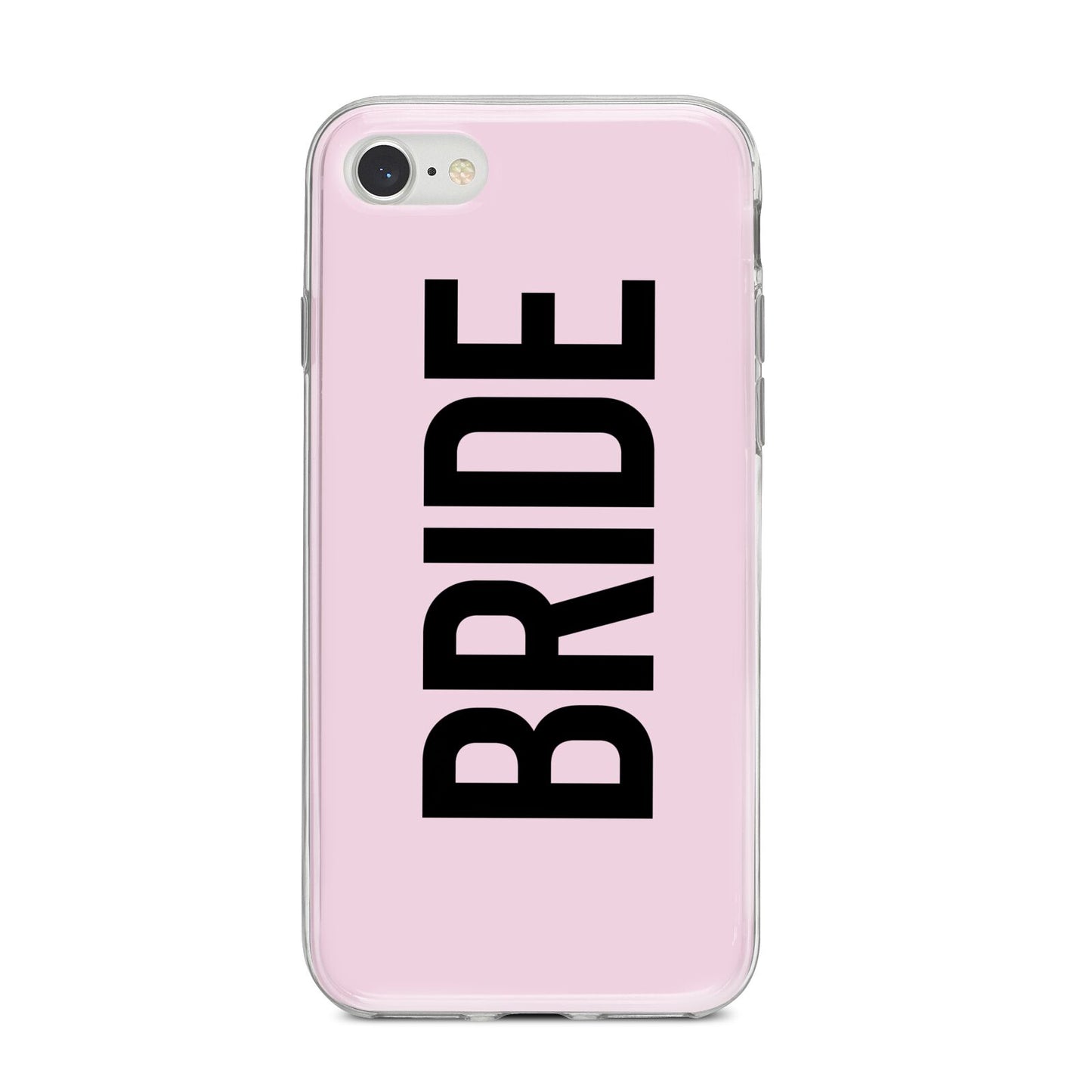 Bride iPhone 8 Bumper Case on Silver iPhone