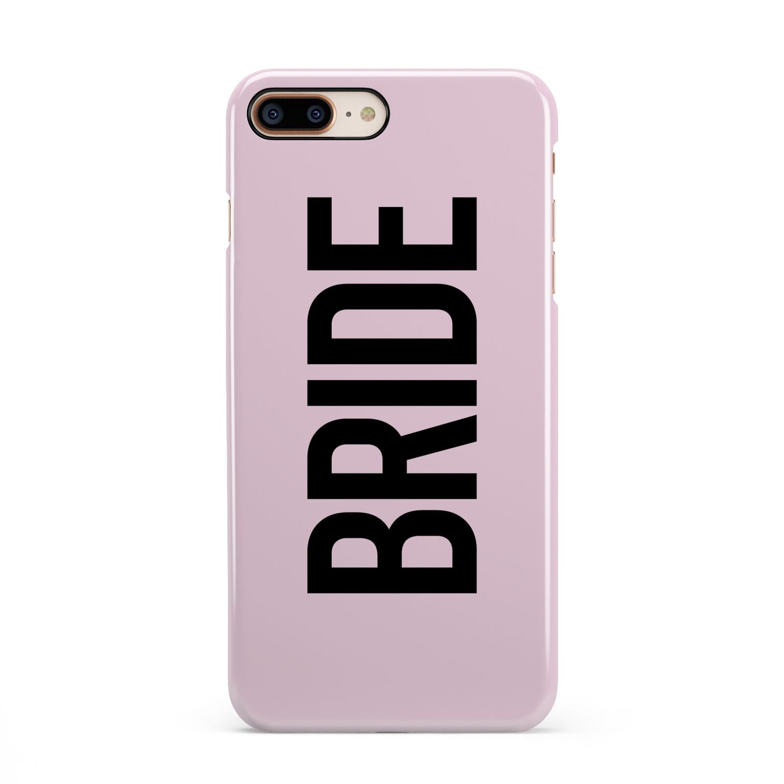 Bride iPhone 8 Plus 3D Snap Case on Gold Phone