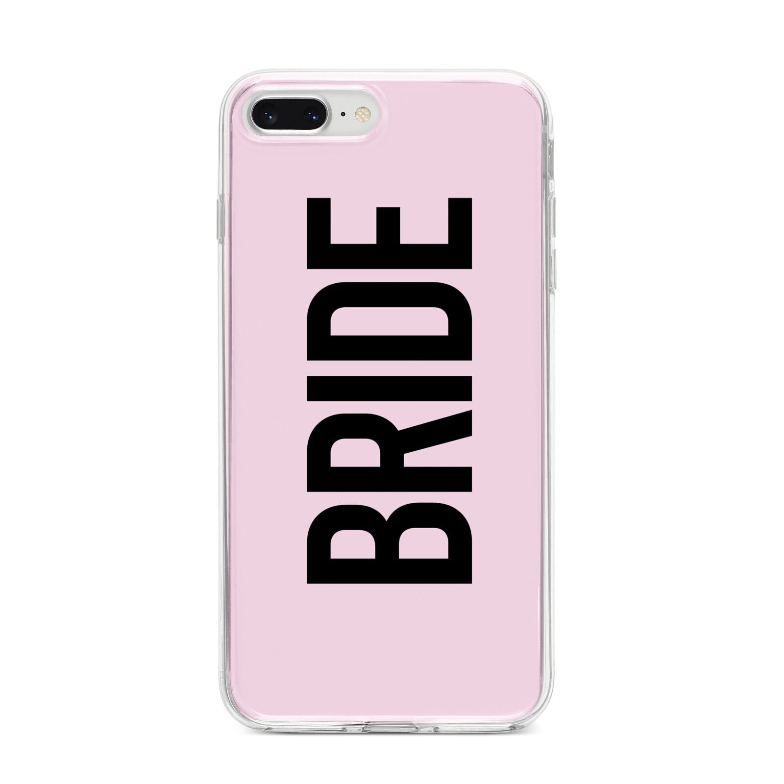 Bride iPhone 8 Plus Bumper Case on Silver iPhone