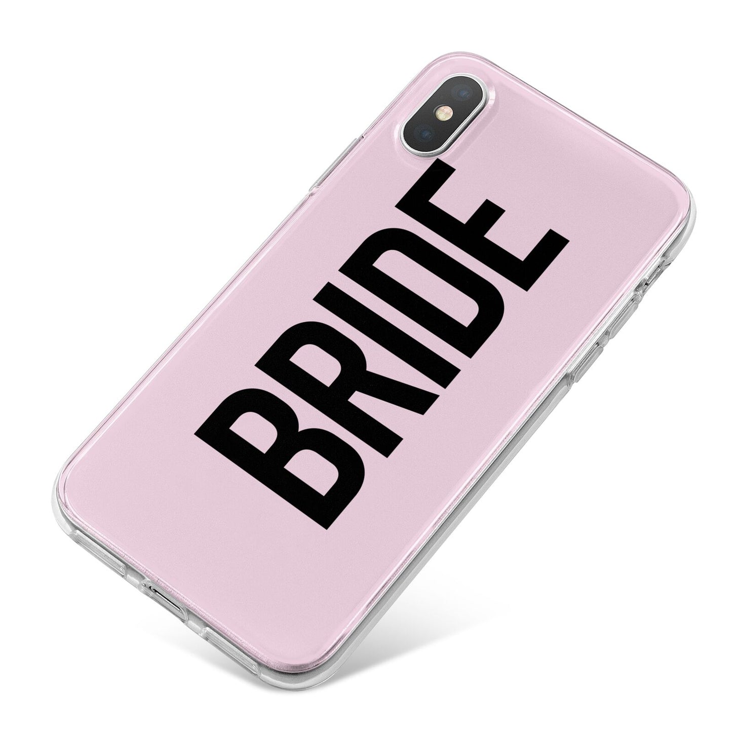 Bride iPhone X Bumper Case on Silver iPhone