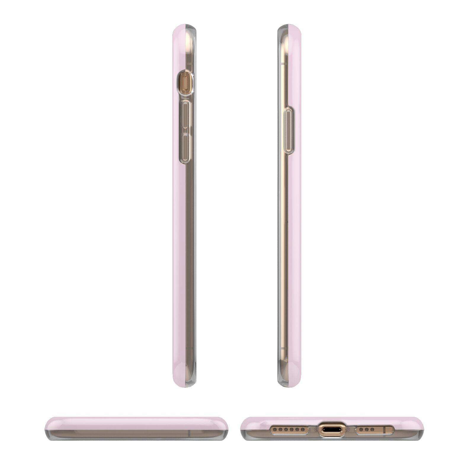 Bride iPhone XS 3D Tough Case in Gold Angled Images