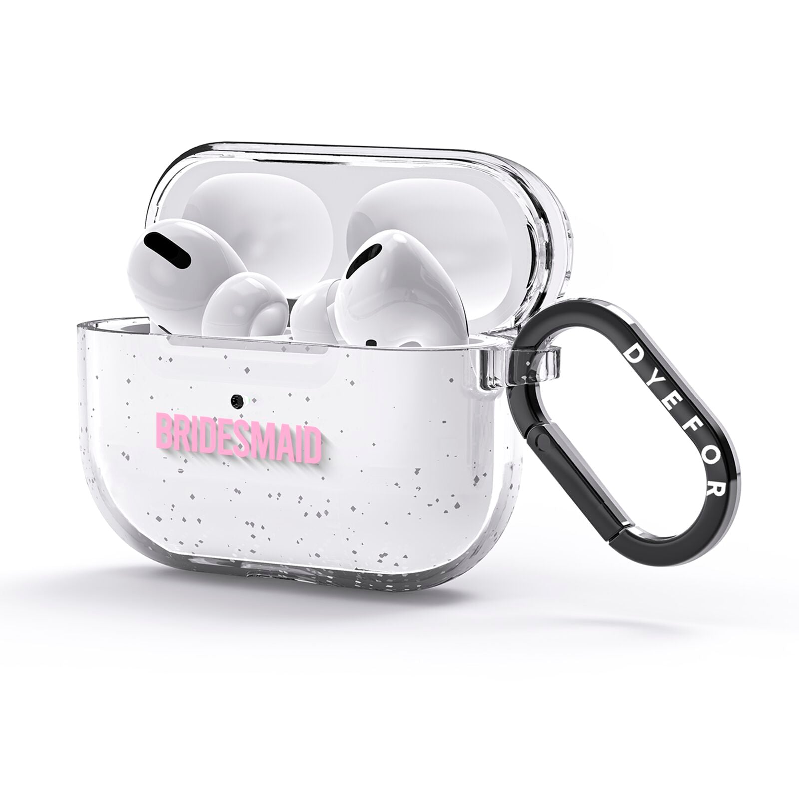 Bridesmaid AirPods Glitter Case 3rd Gen Side Image