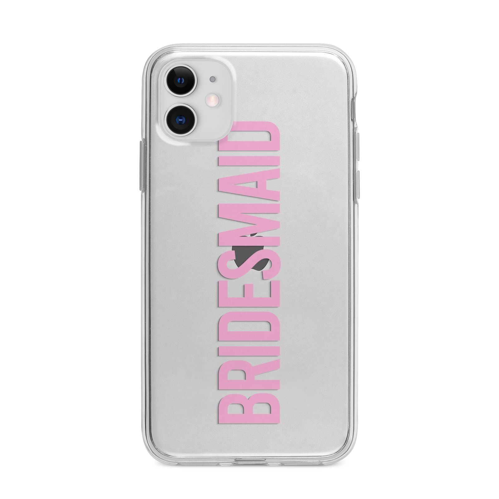 Bridesmaid Apple iPhone 11 in White with Bumper Case