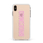 Bridesmaid Apple iPhone Xs Max Impact Case White Edge on Gold Phone