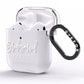 Bridesmaid Personalised AirPods Clear Case Side Image
