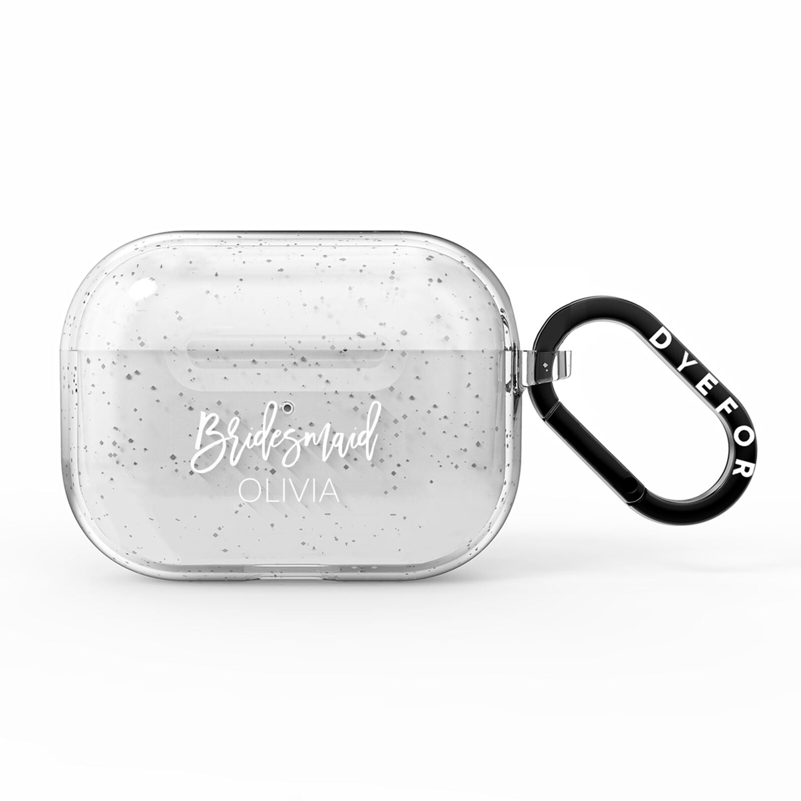 Bridesmaid Personalised AirPods Pro Glitter Case