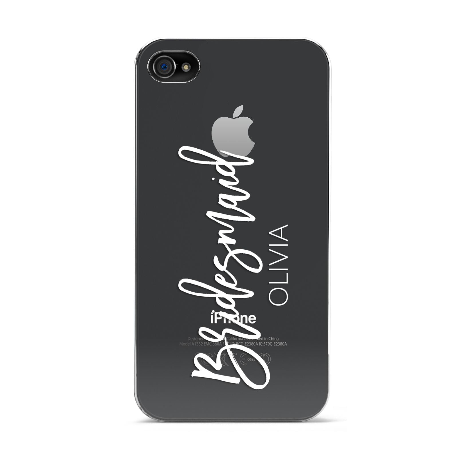 Bridesmaid Personalised Apple iPhone 4s Case