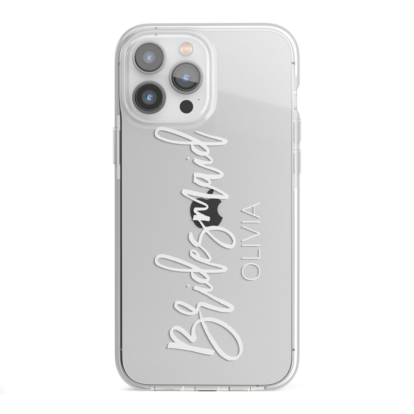 Bridesmaid Personalised iPhone 13 Pro Max TPU Impact Case with White Edges
