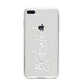 Bridesmaid Personalised iPhone 8 Plus Bumper Case on Silver iPhone