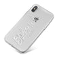 Bridesmaid Personalised iPhone X Bumper Case on Silver iPhone