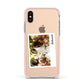 Bridesmaid Photo Apple iPhone Xs Impact Case Pink Edge on Gold Phone