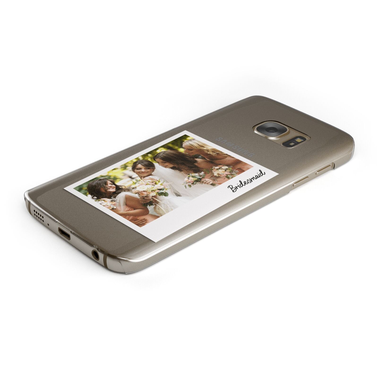 Bridesmaid Photo Protective Samsung Galaxy Case Angled Image