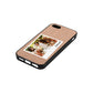 Bridesmaid Photo Rose Gold Pebble Leather iPhone 5 Case Side Angle