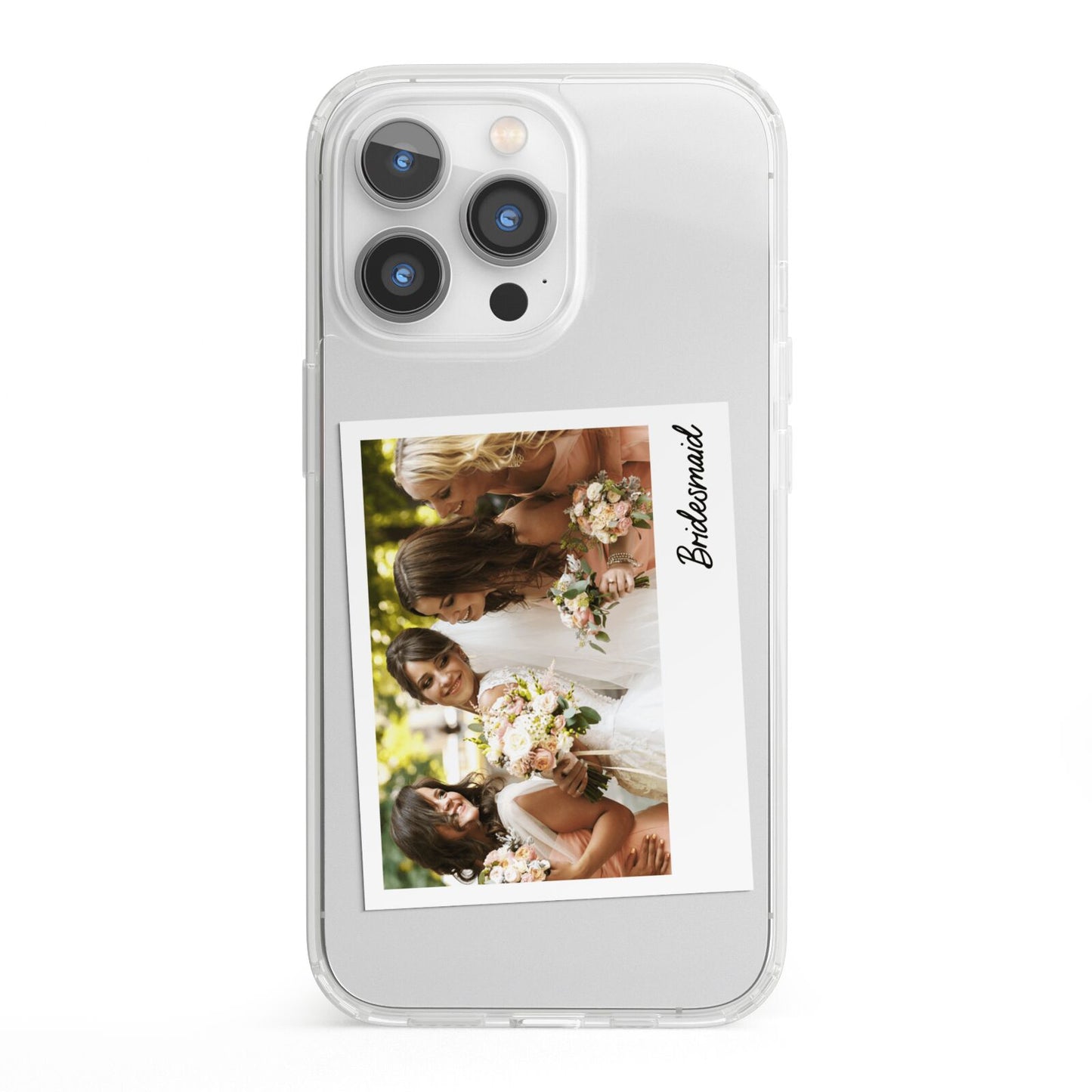 Bridesmaid Photo iPhone 13 Pro Clear Bumper Case