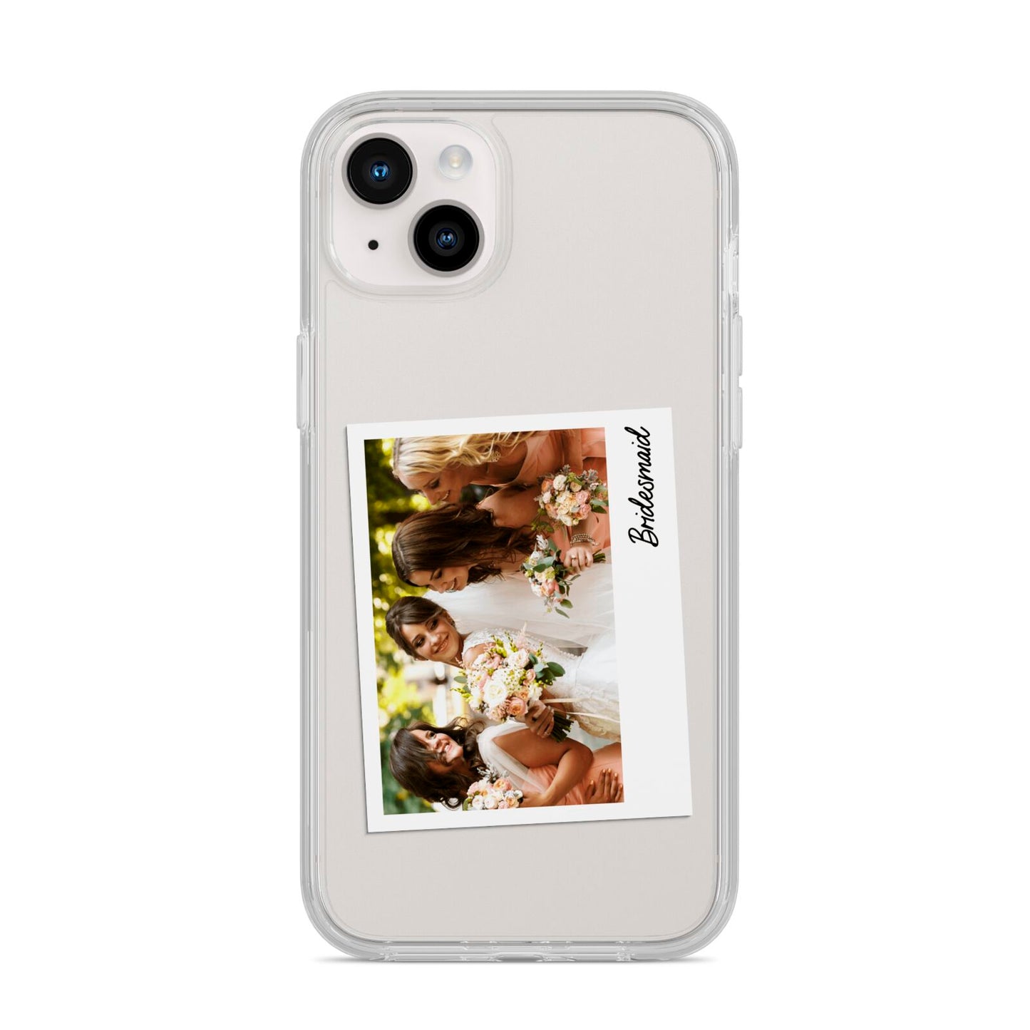 Bridesmaid Photo iPhone 14 Plus Clear Tough Case Starlight