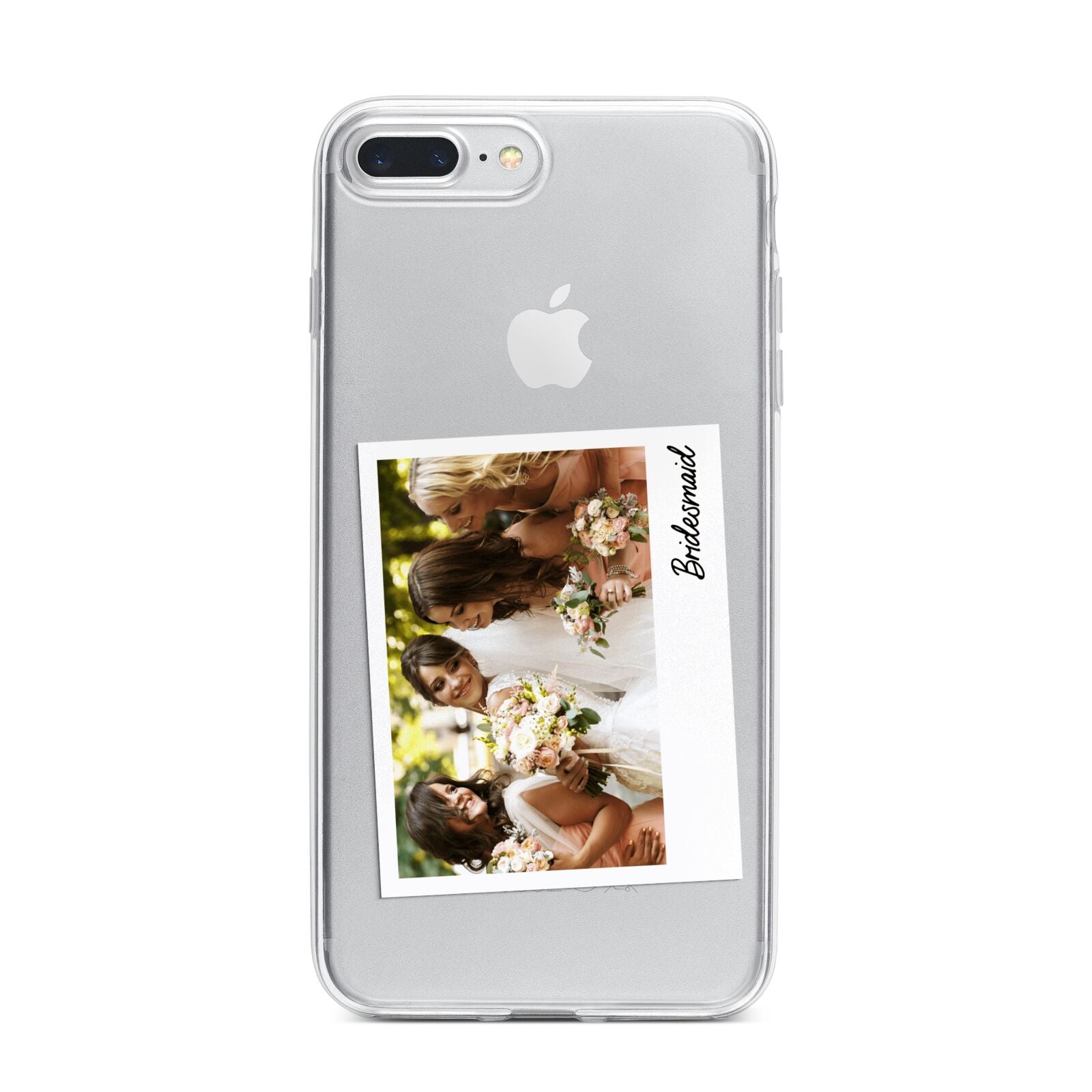 Bridesmaid Photo iPhone 7 Plus Bumper Case on Silver iPhone