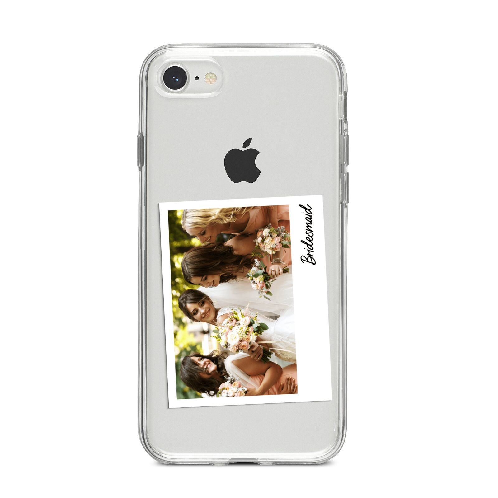 Bridesmaid Photo iPhone 8 Bumper Case on Silver iPhone