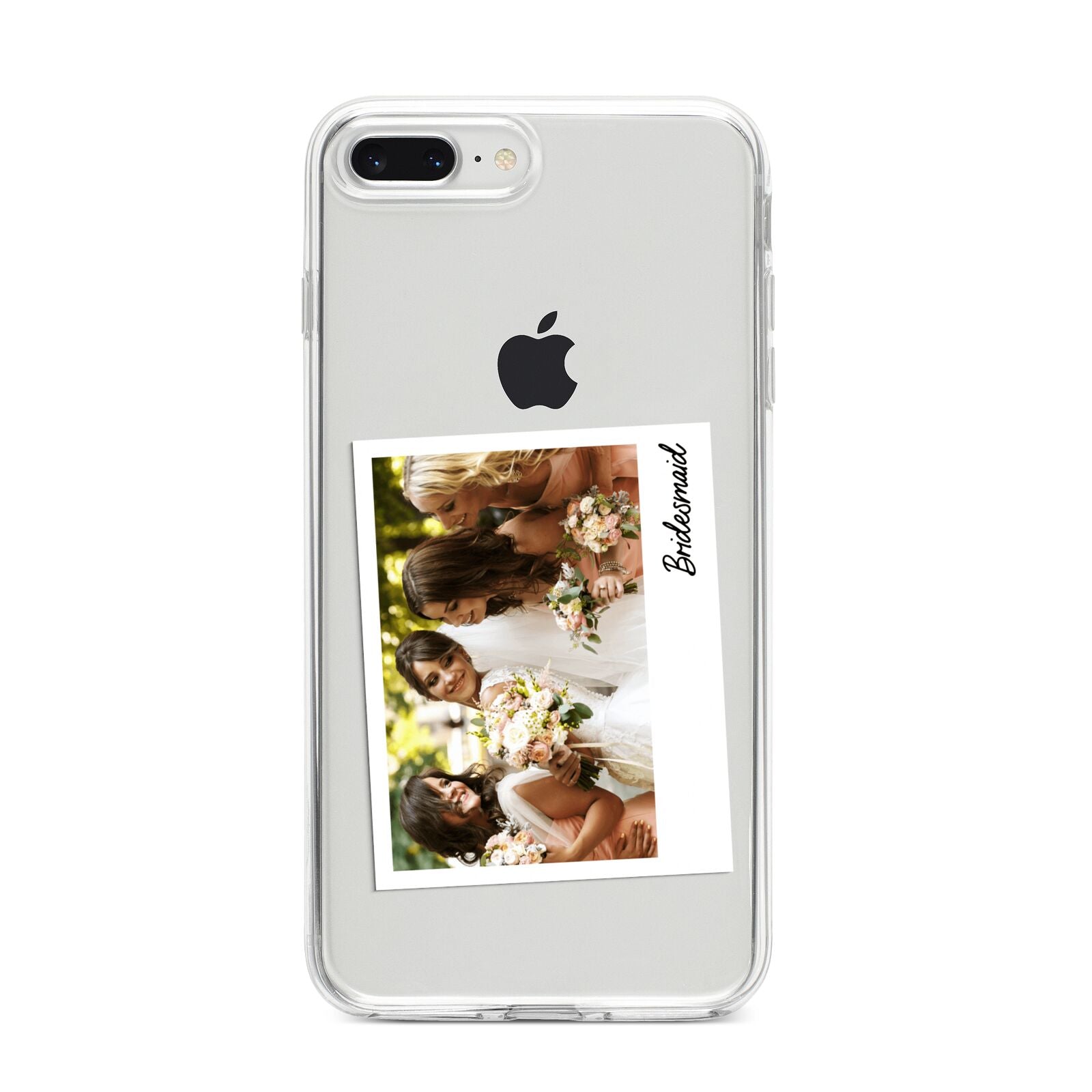 Bridesmaid Photo iPhone 8 Plus Bumper Case on Silver iPhone