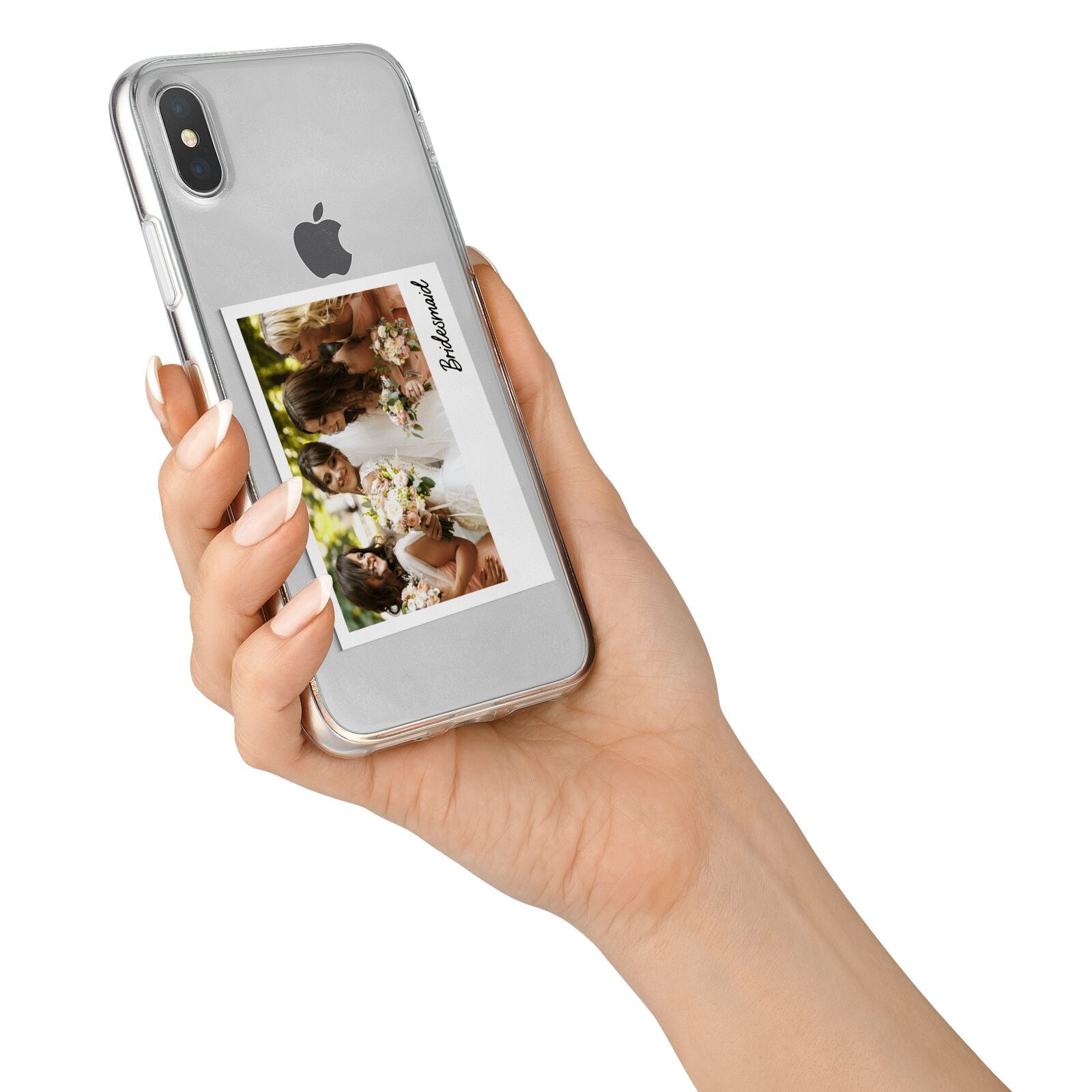 Bridesmaid Photo iPhone X Bumper Case on Silver iPhone Alternative Image 2