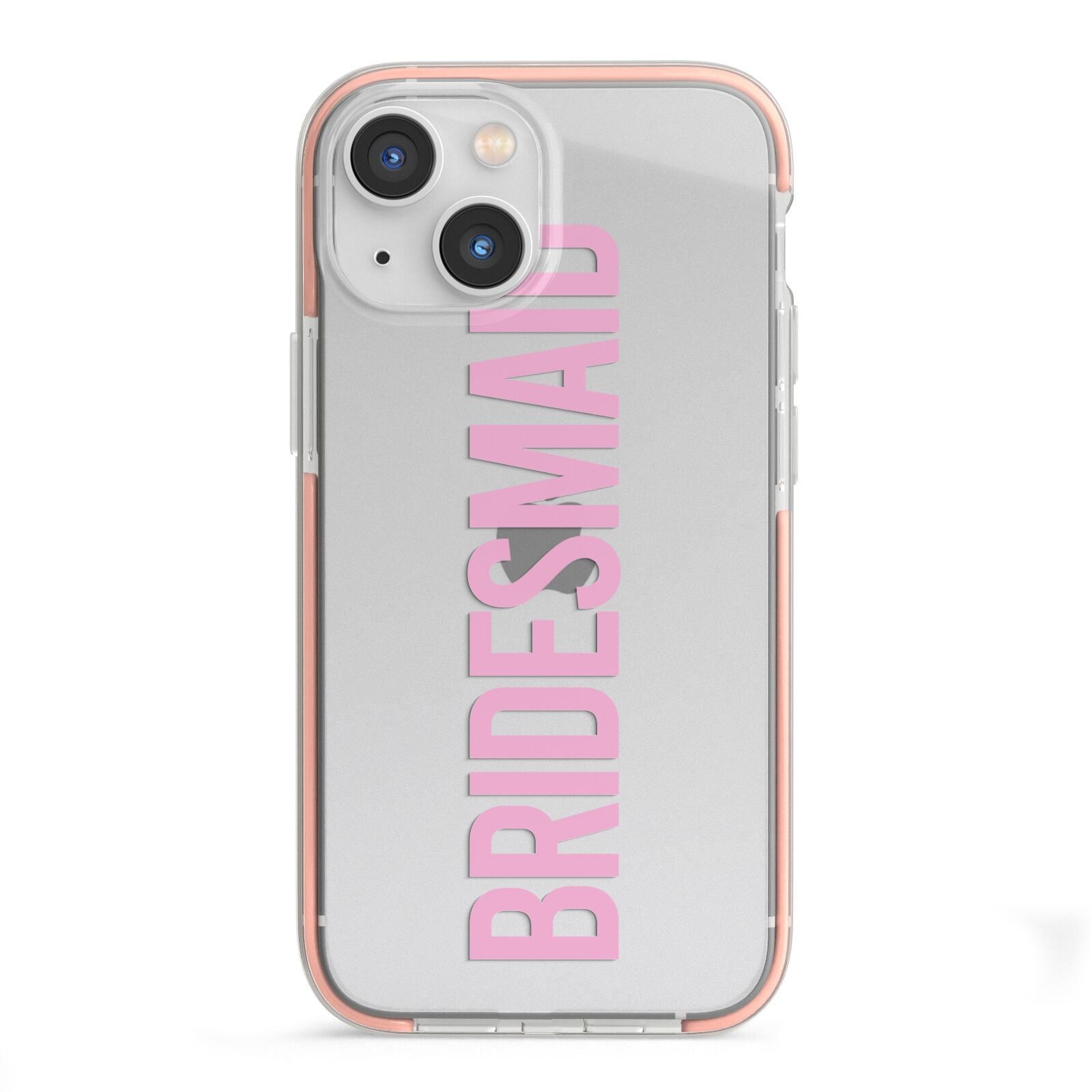Bridesmaid iPhone 13 Mini TPU Impact Case with Pink Edges