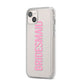 Bridesmaid iPhone 14 Plus Clear Tough Case Starlight Angled Image