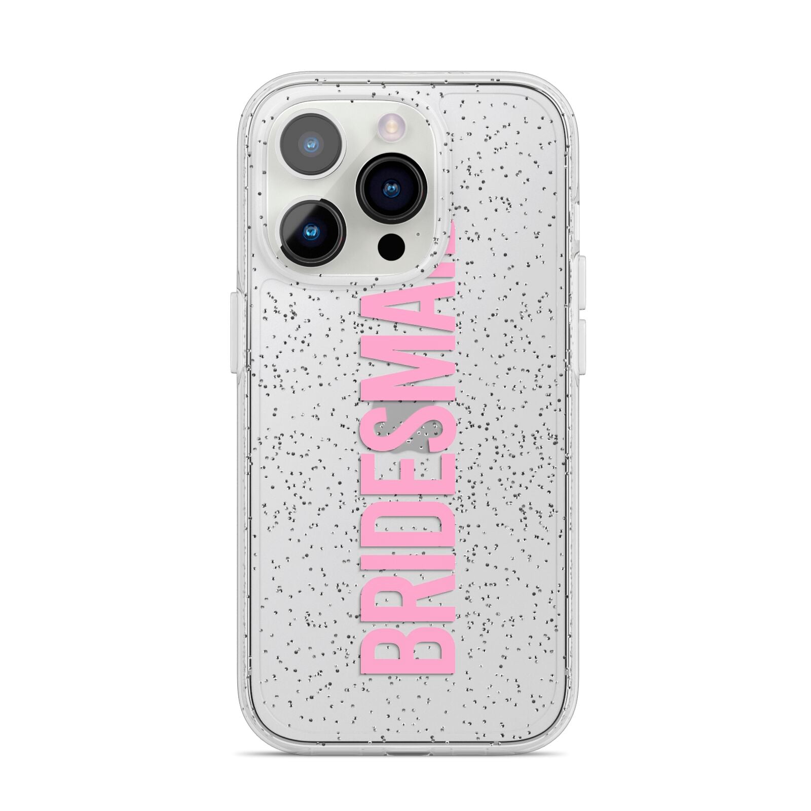 Bridesmaid iPhone 14 Pro Glitter Tough Case Silver