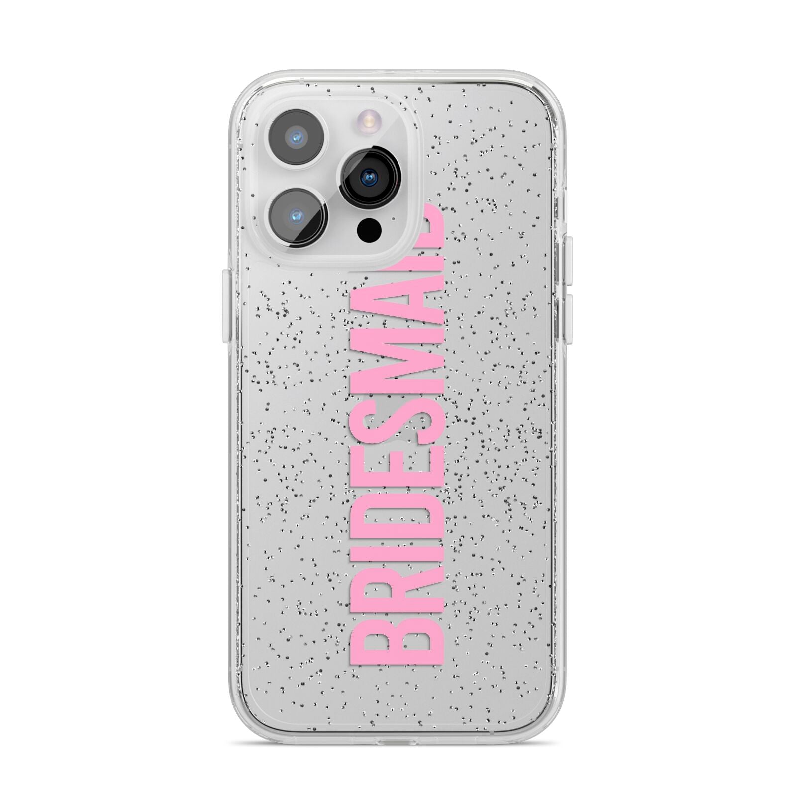 Bridesmaid iPhone 14 Pro Max Glitter Tough Case Silver