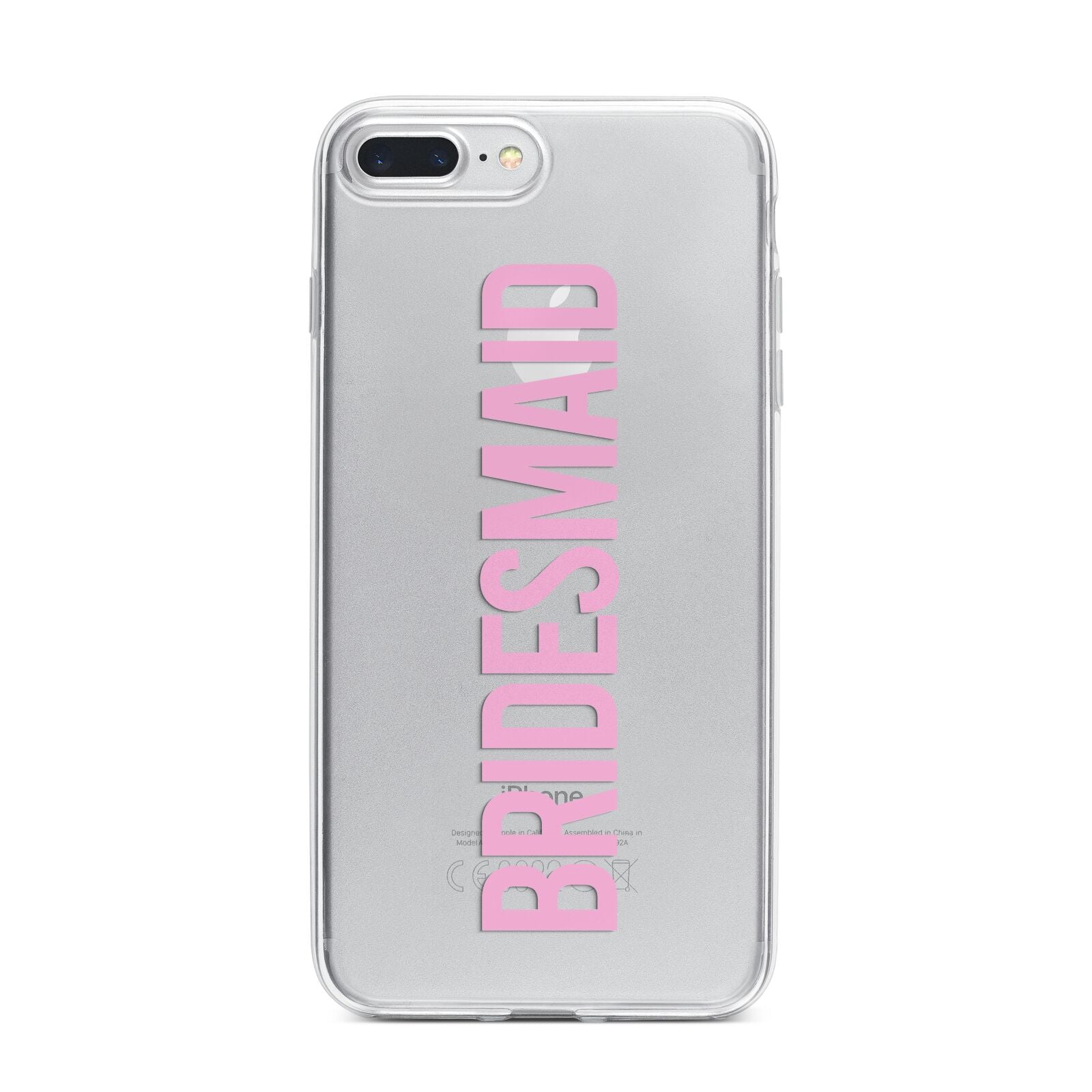 Bridesmaid iPhone 7 Plus Bumper Case on Silver iPhone