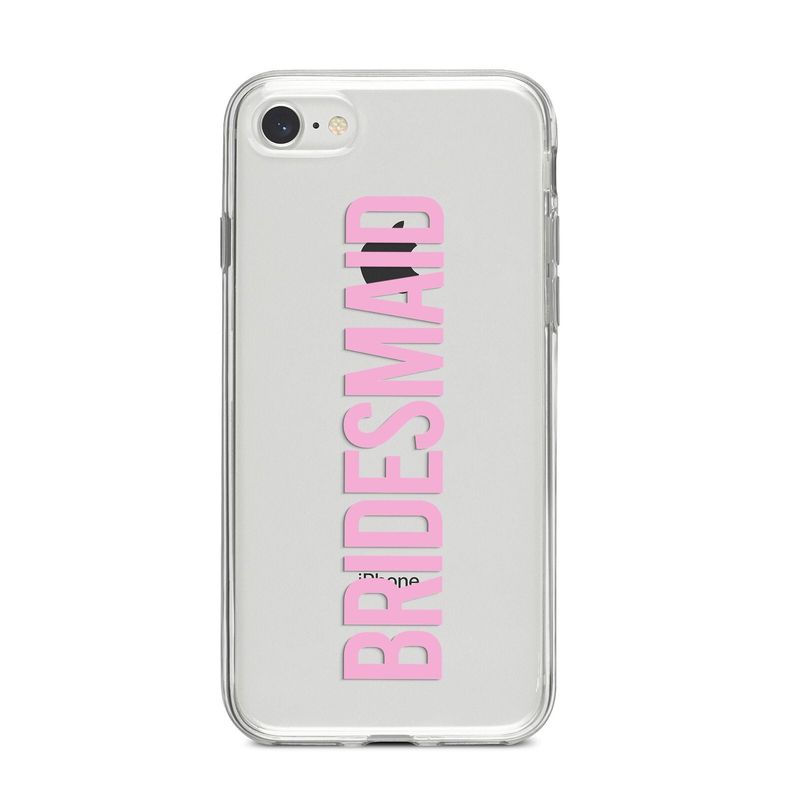 Bridesmaid iPhone 8 Bumper Case on Silver iPhone