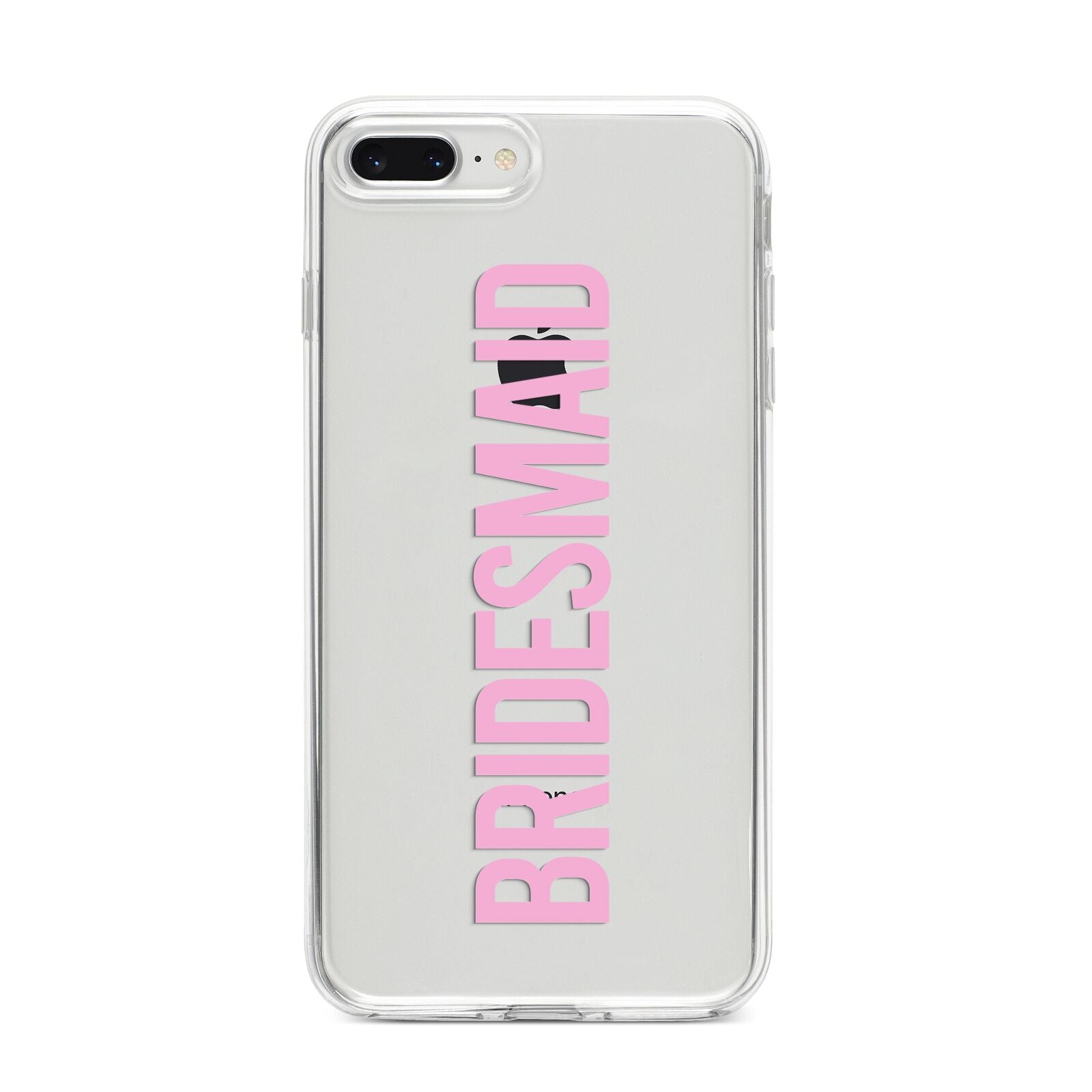 Bridesmaid iPhone 8 Plus Bumper Case on Silver iPhone
