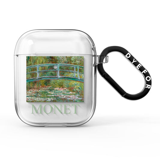 Bridge Over A Pond Of Water Lilies By Monet AirPods Clear Case