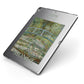 Bridge Over A Pond Of Water Lilies By Monet Apple iPad Case on Grey iPad Side View