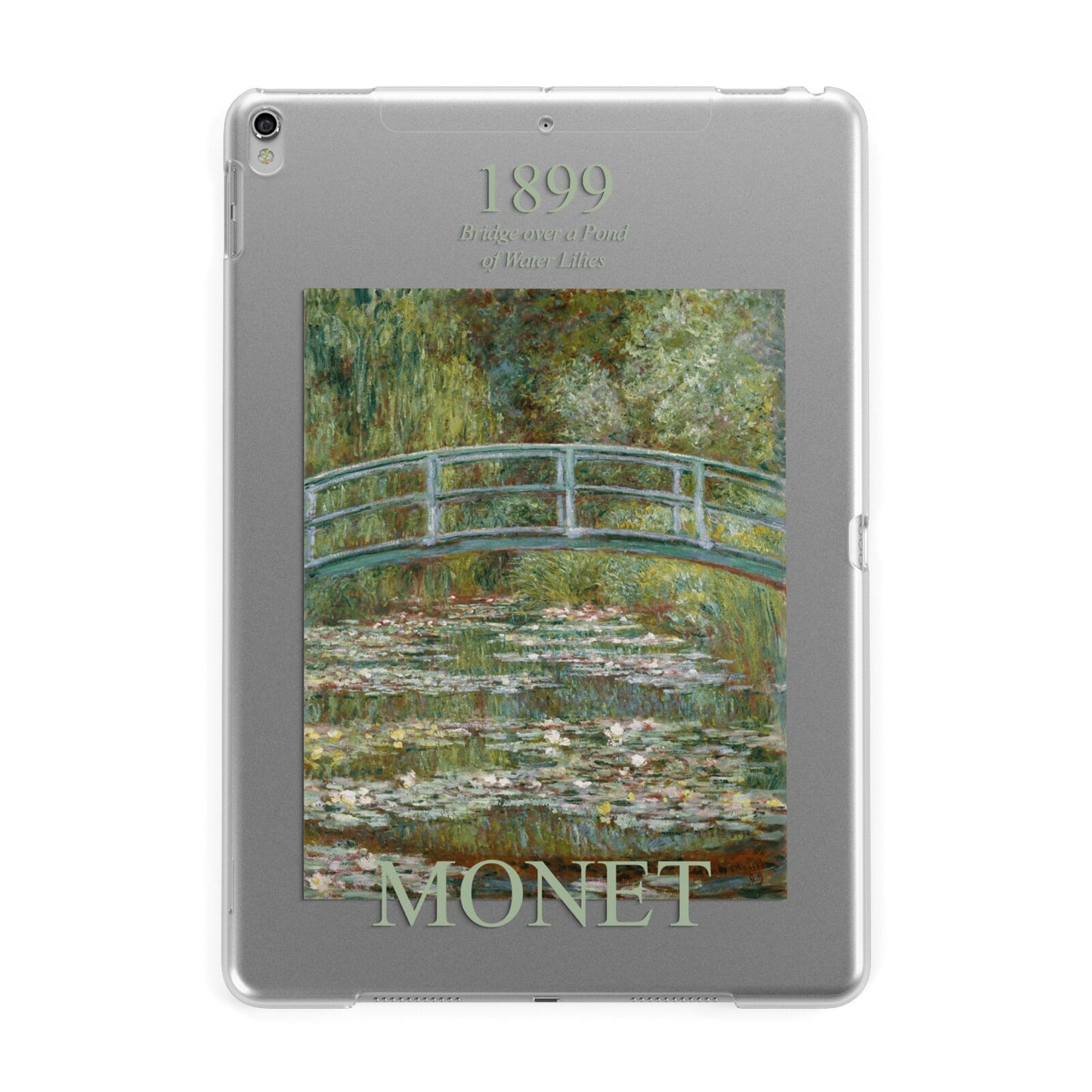 Bridge Over A Pond Of Water Lilies By Monet Apple iPad Silver Case