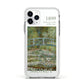Bridge Over A Pond Of Water Lilies By Monet Apple iPhone 11 Pro in Silver with White Impact Case