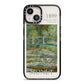 Bridge Over A Pond Of Water Lilies By Monet iPhone 13 Black Impact Case on Silver phone