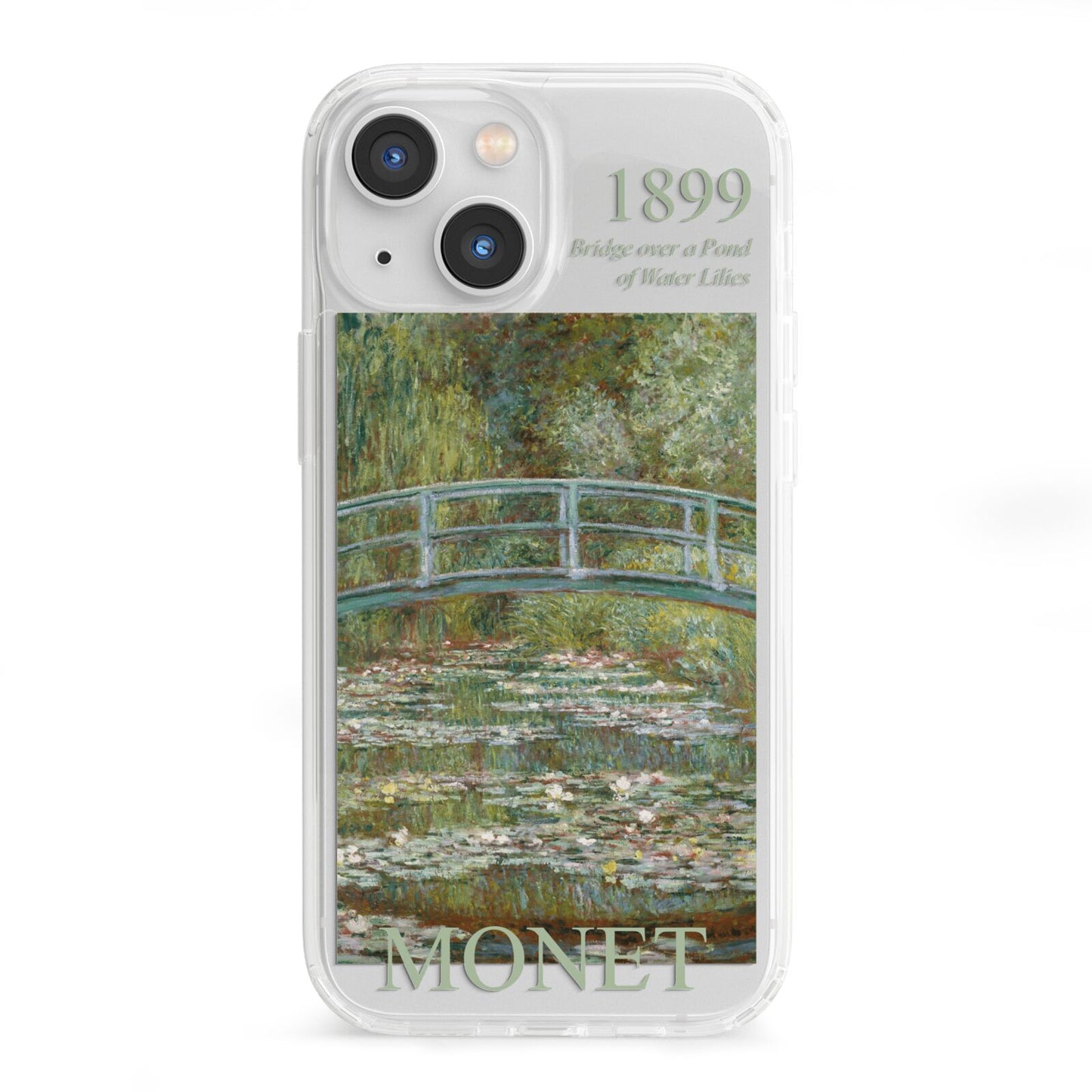 Bridge Over A Pond Of Water Lilies By Monet iPhone 13 Mini Clear Bumper Case