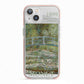 Bridge Over A Pond Of Water Lilies By Monet iPhone 13 TPU Impact Case with Pink Edges