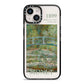 Bridge Over A Pond Of Water Lilies By Monet iPhone 14 Black Impact Case on Silver phone
