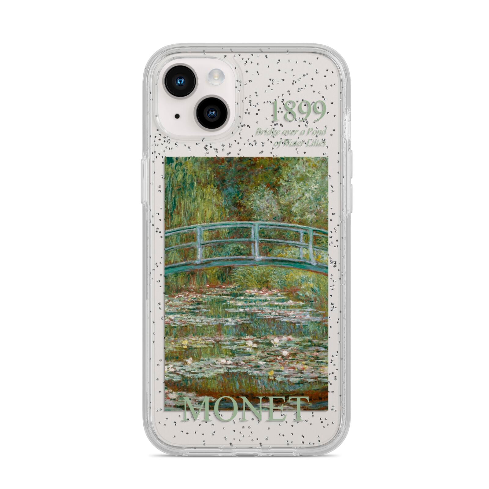 Bridge Over A Pond Of Water Lilies By Monet iPhone 14 Plus Glitter Tough Case Starlight