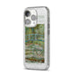 Bridge Over A Pond Of Water Lilies By Monet iPhone 14 Pro Glitter Tough Case Silver Angled Image